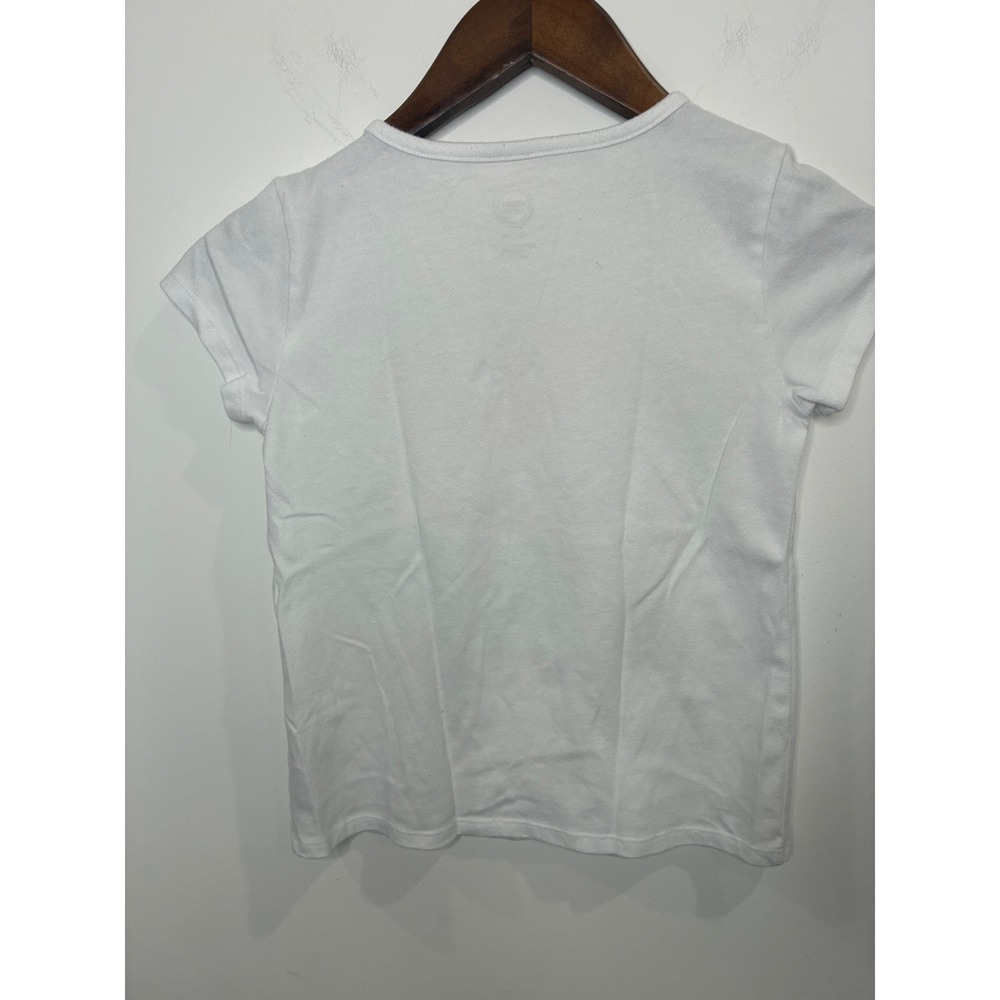 Wonder Nation Girls White Mermaid Sequin Graphic T-Shirt Always Believe M 7-8